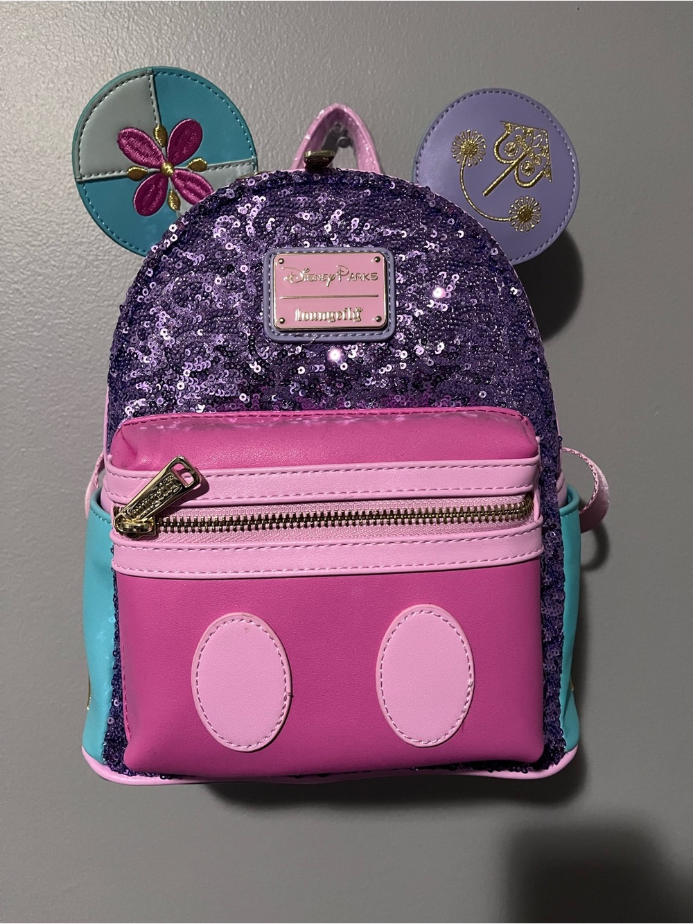 Loungefly Disney Parks Mickeys Main Attraction Its a Small World Mini Backpack